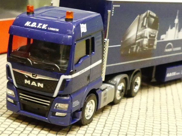 1/87 Herpa MAN TGX XLX Euro 6c Gardinenplanen-Sattelzug H.D.T.V 311014