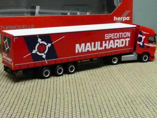 1/87 Herpa Iveco S-Way Spedition Maulhardt Gardinenplanen SZ 313506