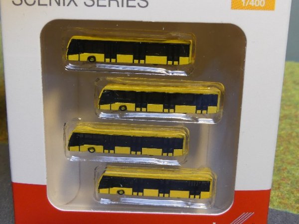 1/400 Herpa Scenix Airport Bus 4er Set 562591