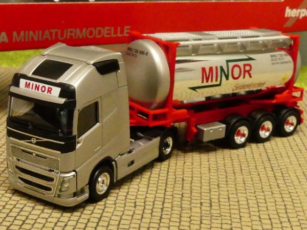 1/87 Herpa Volvo FH Gl XL Minor Swapcontainer-Sattelzug 312844