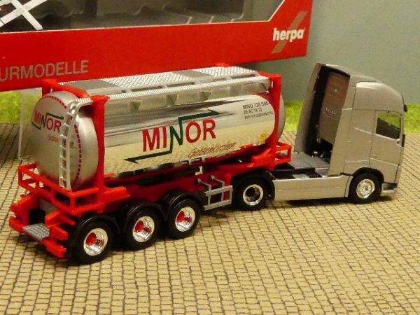 1/87 Herpa Volvo FH Gl XL Minor Swapcontainer-Sattelzug 312844