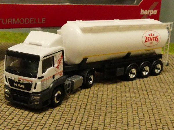 1/87 Herpa MAN TGS LX Zentis Silo-Sattelzug 312936