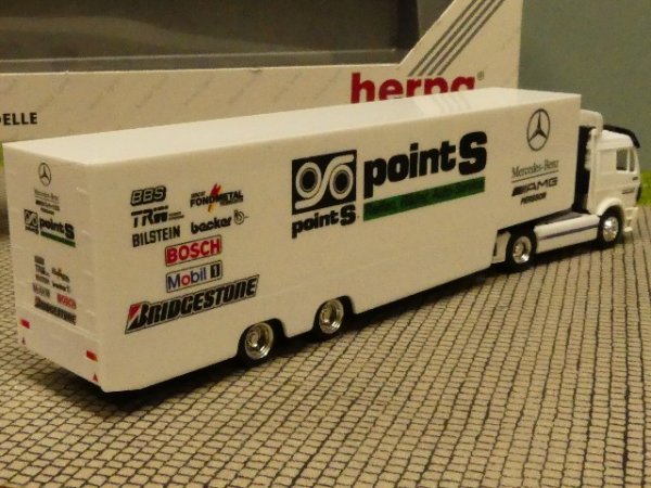 1/87 Herpa MB SK AMG PERSSON 1988 Koffer Sattelzug 036825