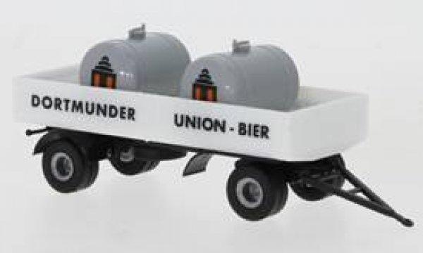 1/87 Brekina Anhänger Pritsche 2achs Dortmunder Union 95578