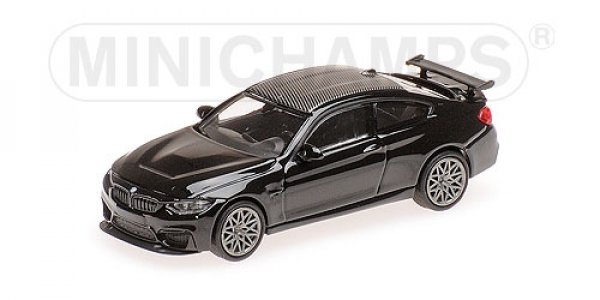 1/87 Minichamps BMW M4 GTS 2016 BLACK METALLIC W/ GREY WHEELS 870 027106