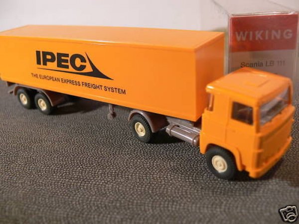 1/87 Wiking Scania 111 IPEC Koffer-Sattelzug 546 A