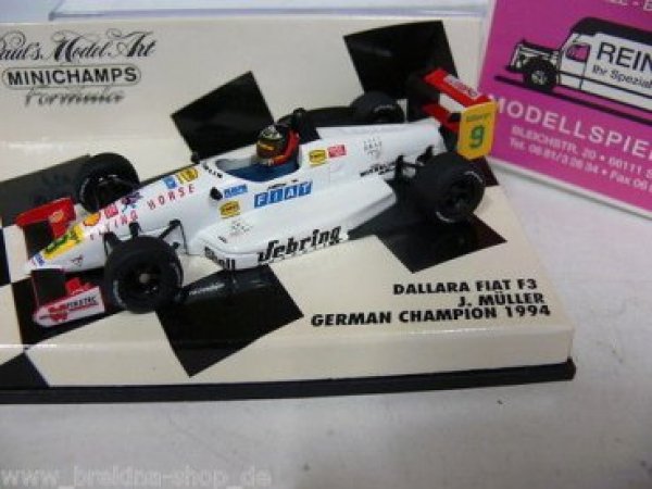 1/43 Minichamps Dallara Fiat F3 J. Müller German Champion 1994 SONDERPREIS 19,99 €