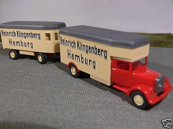 1/87 Wiking MB L2500 Klingenberg Hängerzug 845 4 A