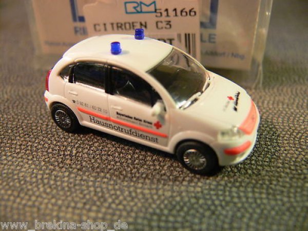 1/87 Rietze Citroen C3 BRK Hausnotrufdienst Kronach 51166