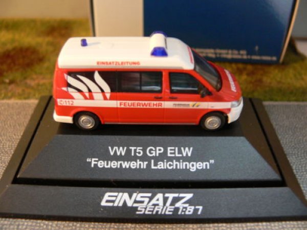 1/87 Rietze VW T5 GP Bus Einsatzleitwagen Fw.Laichingen 52685