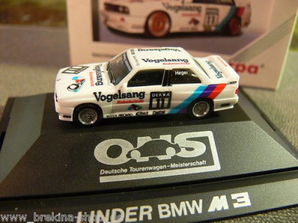 1/87 Herpa BMW M3 E30 Linder ONS Heger #11 DTM 3526