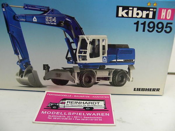 1/87 Kibri Liebherr 934 Litronic Hochtief mit Tieflöffel 11995