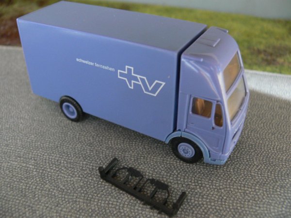 1/87 Herpa MB Koffer-LKW Schweizer Fernsehen TV