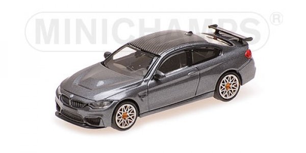 1/87 Minichamps BMW M4 GTS 2016 GREY METALLIC W/ ORANGE WHEELS 870027107