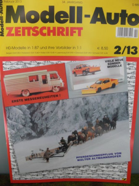 Modell Auto Zeitschrift MAZ 2013/2 Februar 2013