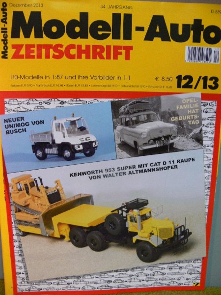 Modell Auto Zeitschrift MAZ 2013/12 Dezember 2013