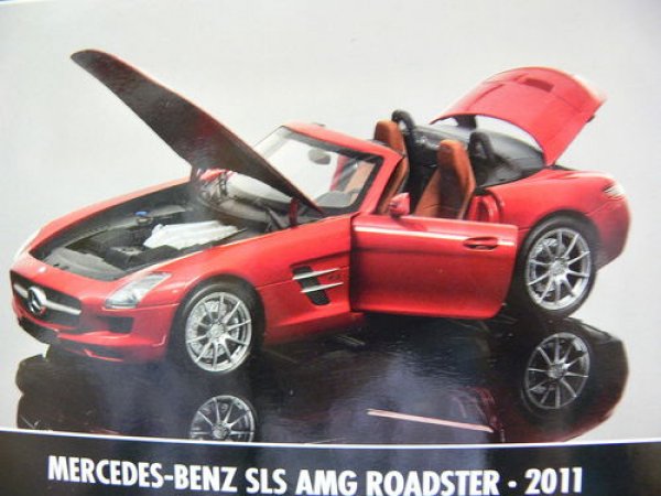 1/18 Minichamps MB SLS AMG Roadster 2011 rotmetallic