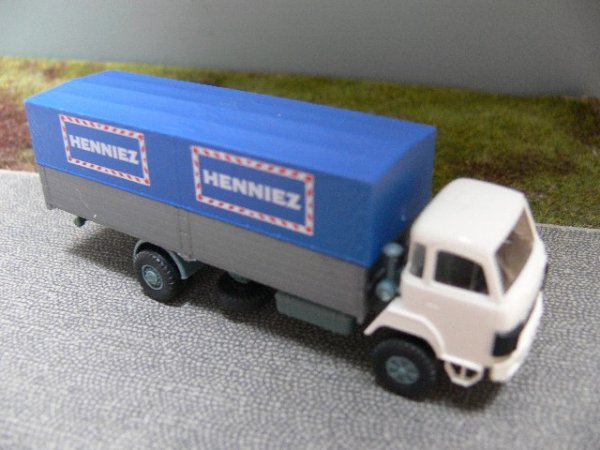 1/87 Roskopf Saurer Frontlenker Henniz Schweiz Ch in Faltbox