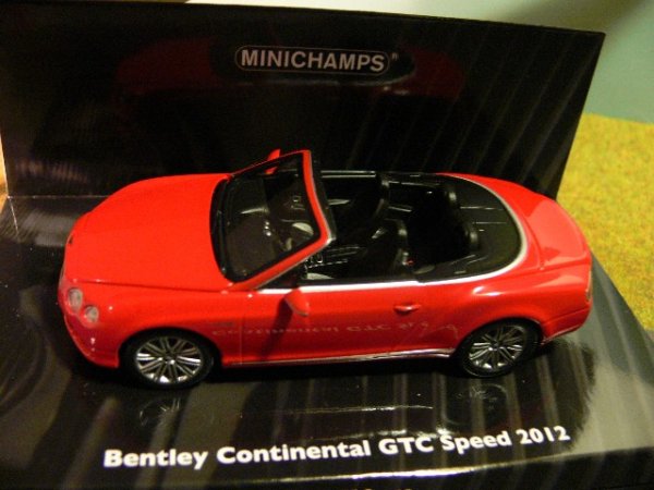 1/43 Minichamps BENTLEY CONTINENTAL GT SPEED CONVERTIBLE 2012 ST.JAMES RED