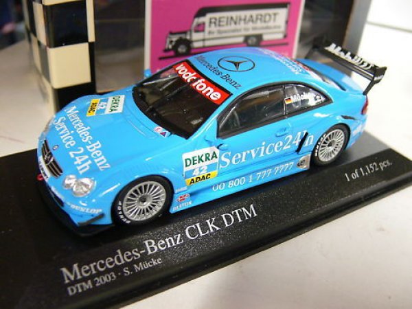 1/43 Minichamps MB CLK DTM 2003 S.Mücke #42 Service 24h 400033242