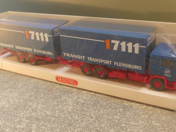 1/87 Wiking MAN TTF Transit Transport Flensburg Wechselpritschen HZ 599 02