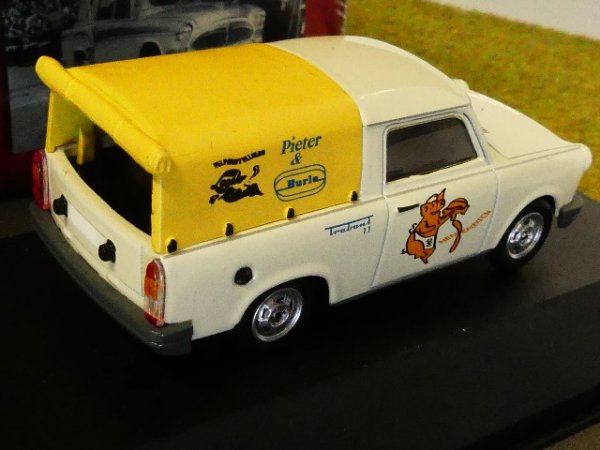 1/43 Atlas DDR Auto Kollektion Trabant 1.1 Pick-Up Pieter & Burle 7230 038