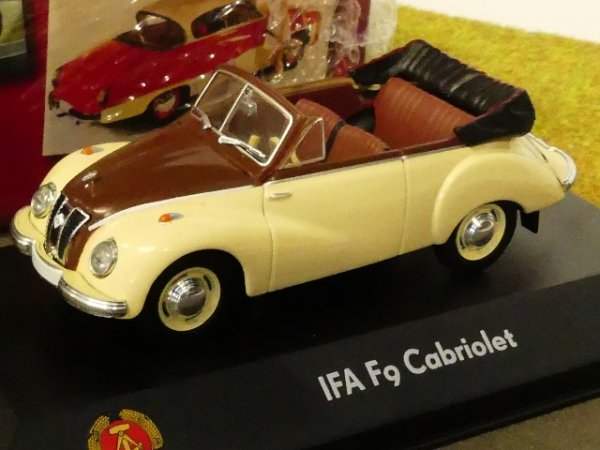 1/43 Atlas DDR Auto Kollektion IFA F9 Cabrio beige 7230 007