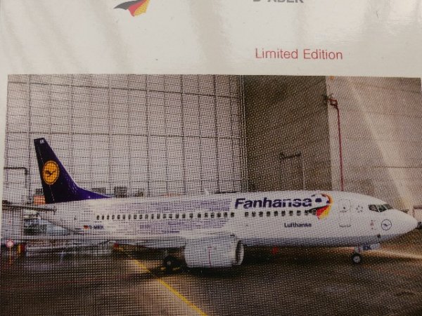 1/400 Herpa Lufthansa Boeing 737-300 inkl. Stand Fanhansa 562546