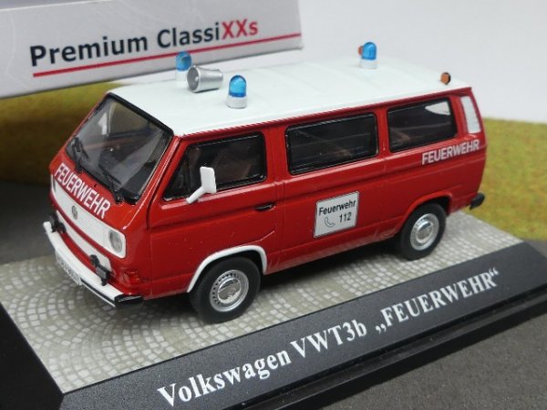 1/43 Premium Classixxs Volkswagen T3 b Bus Feuerwehr 13052