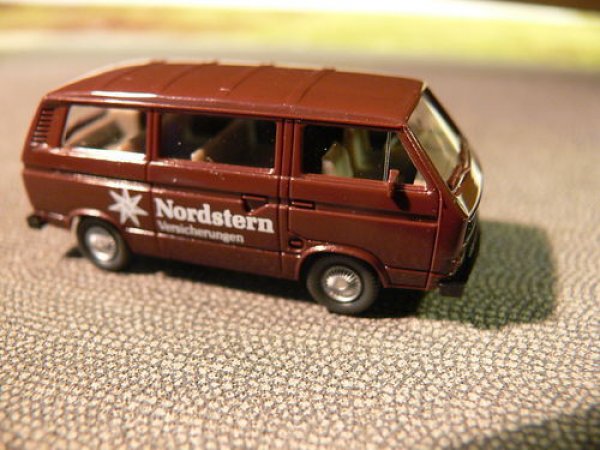 1/87 Wiking VW T3 Bus Nordstern Versicherungen braun 292 5