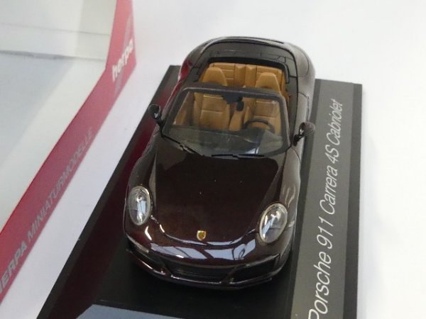 1/43 Herpa Porsche 911 Carrera 4S Cabriolet mahagonimetallic SONDERPREIS 29,90 €