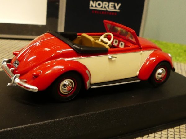 1/43 Norev VW Käfer Hebmüller rot/creme 840022