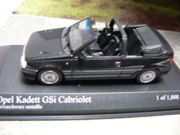 1/43 Minichamps Opel Kadett E GSi Cabriolet 1989 black metallic 400 045931