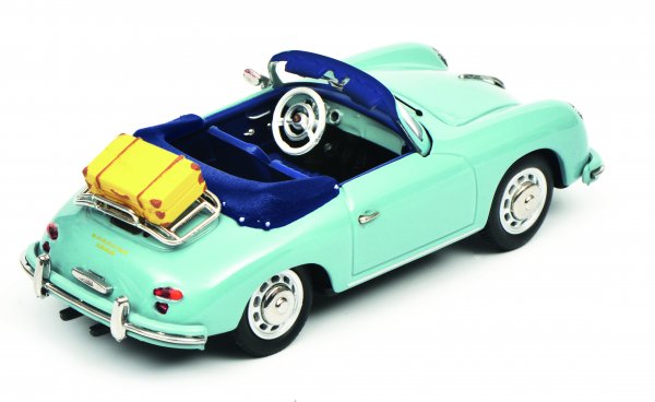 1/43 Schuco Porsche 356 A Cabrio Reisezeit meißenblau 450258400