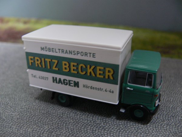 1/87 Brekina MB LP 608 Fritz Becker Möbeltransporte Hagen 48531