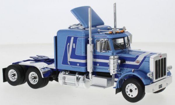 1/43 Ixo Peterbilt 359 3-Achs Zugmaschine 1973 blaumetallic TR0 105