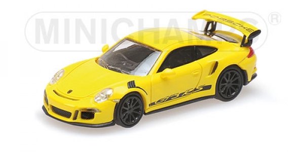 1/87 Minichamps PORSCHE 911 GT3 RS – 2013 – YELLOW W/ STRIPES 870063225