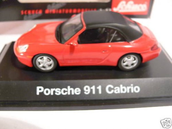 1/43 Schuco Porsche 911 Cabrio Softtop rot 04461