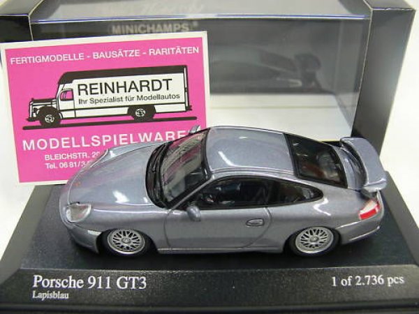 1/43 Minichamps Porsche 911 GT3 1998 graumetallic 430 068008