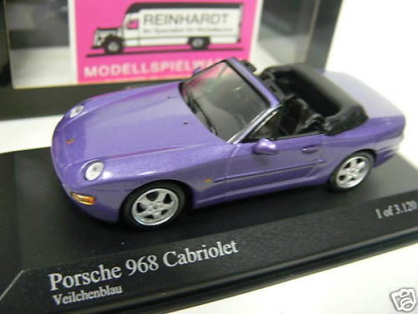 1/43 Minichamps Porsche 968 Cabrio 1994 veilchenblaumet 400 062331