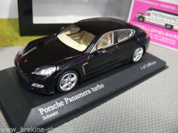 1/43 Minichamps Porsche Panamera Turbo 2010 schwarz 400 068271