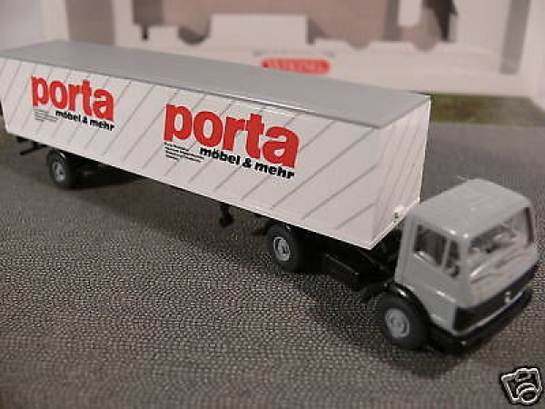 1/87 Wiking MB NG Porta Möbel Koffer-Sattelzug 544 50 B