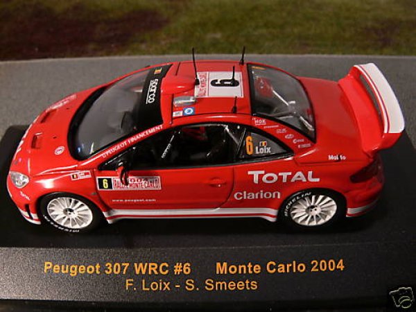 1/43 IXO Peugeot 307 WRC #6 Monte Carlo 2004