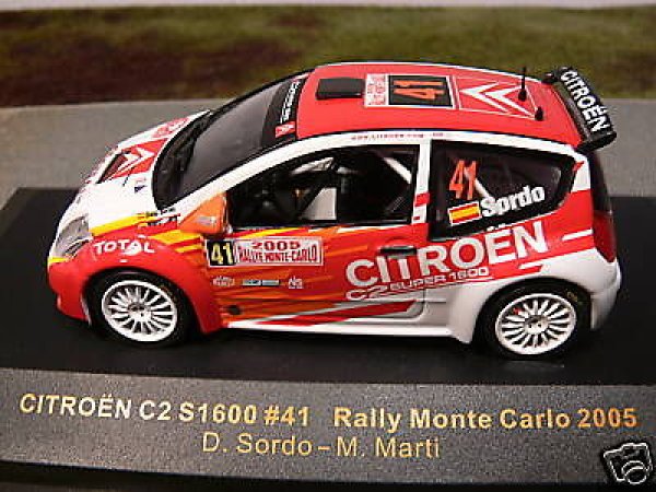 1/43 IXO Citroen C2 S1600 #41 Rally Monte Carlo 2005