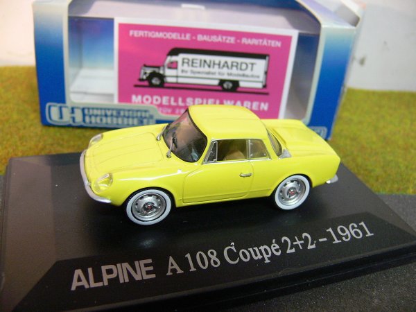 1/43 UH 5068U Renault Alpine A 108 Coupe 2+2 1961 gelb