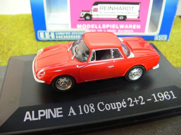 1/43 UH 5065U Renault Alpine A 108 Coupe 2+2 1961 rot