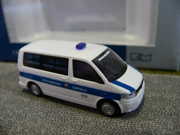 1/87 Rietze VW T5 GP Bus KR FD Polizia Municipale ( IT ) 53421