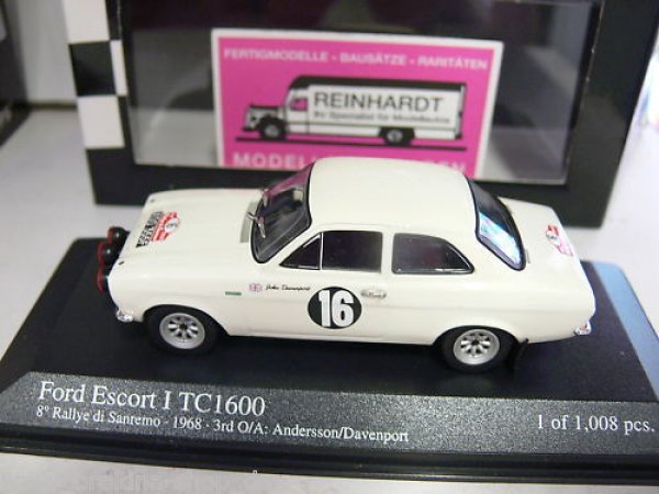 1/43 Minichamps Ford Escort I TC1600 #16 Sanremo 1968 400688116