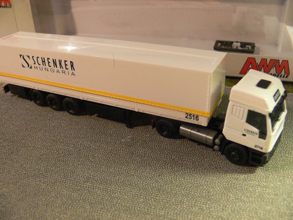 1/87 AWM Iveco Euro Star Schenker Hungaria Ungarn H Planen-SZ 70658