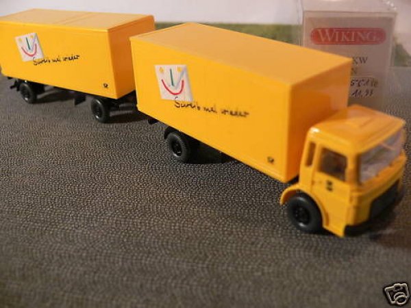 1/87 Wiking MAN DBP Deutsche Post schreib mal wieder Koffer-HZ 551 2 A